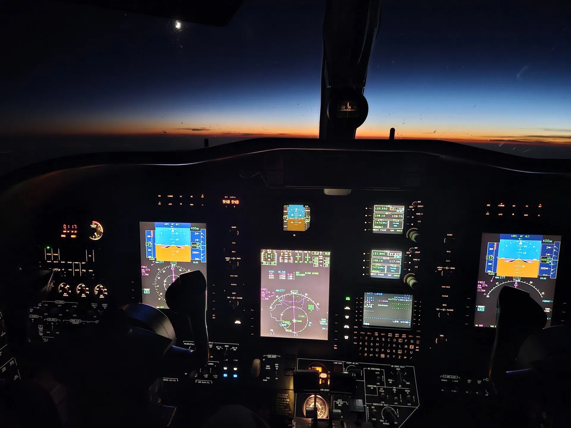 Citation flight deck